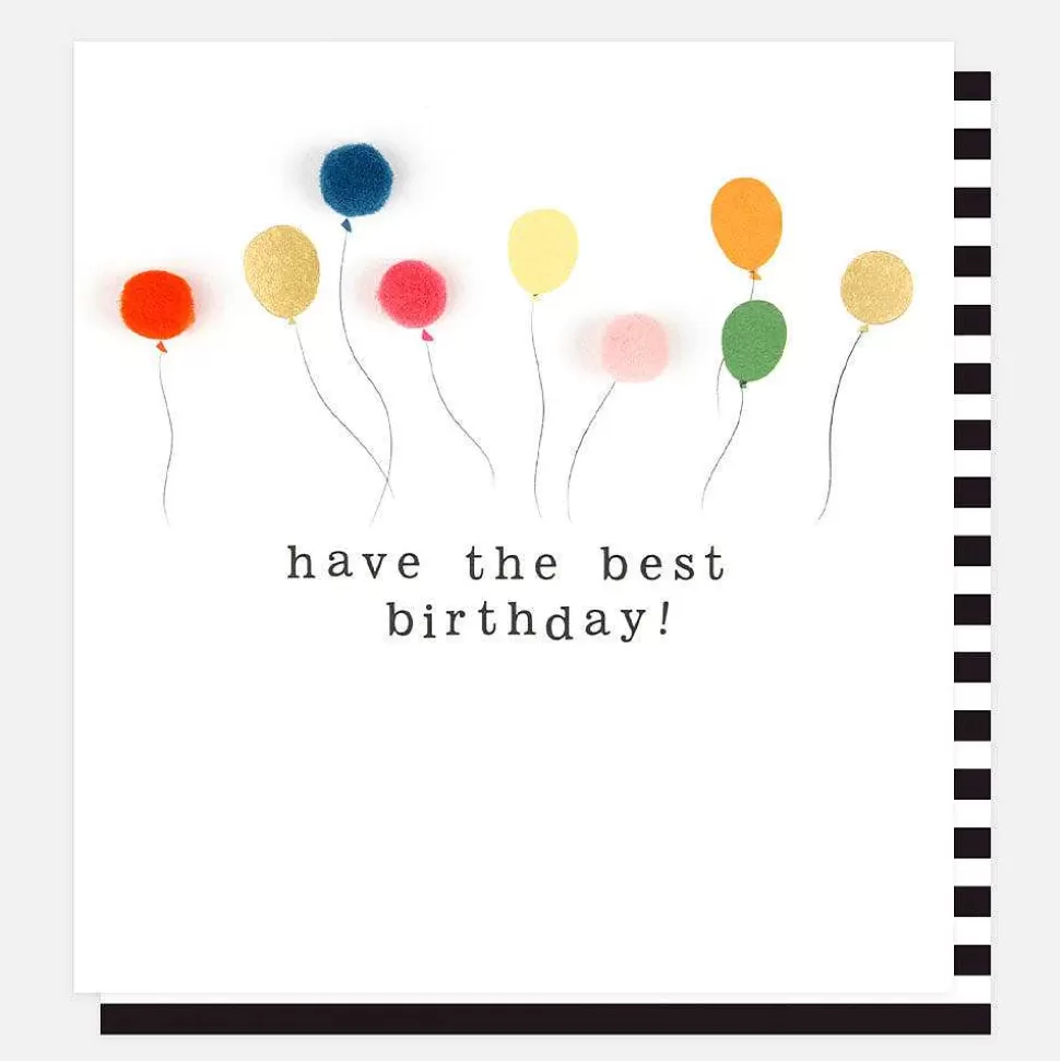 Outlet Pom Pom Balloons Birthday Card For Her