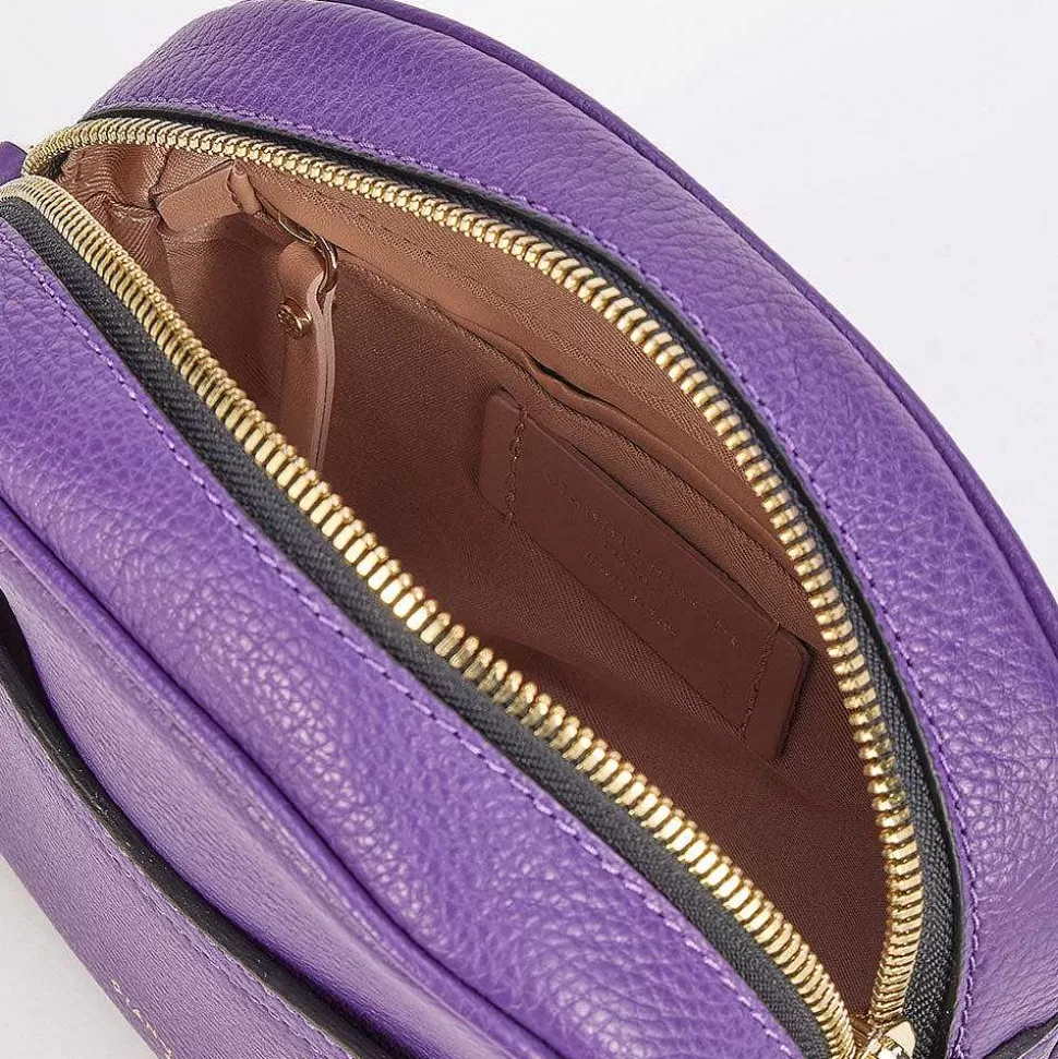 Sale Purple Leather Nina Camera Bag Crossbody Bags