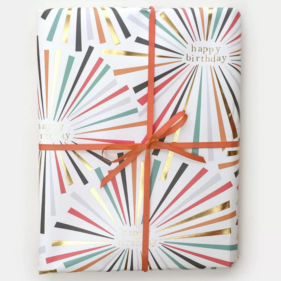 Sale Rainbow Burst Birthday Wrapping Paper Wrapping Paper