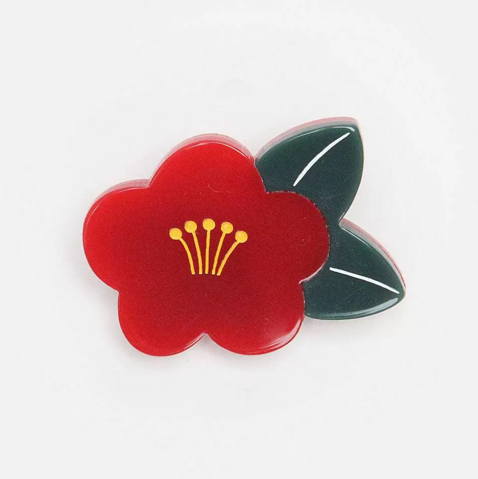 Shop Red Flower Brooch Brooches