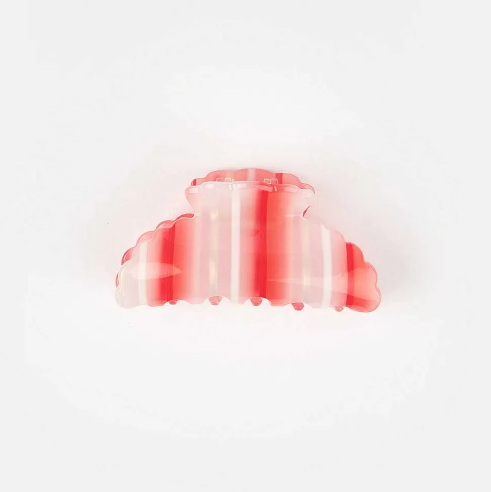 Outlet Red/Pink Stripe Hair Claw Hair Clips, Grips & Claws