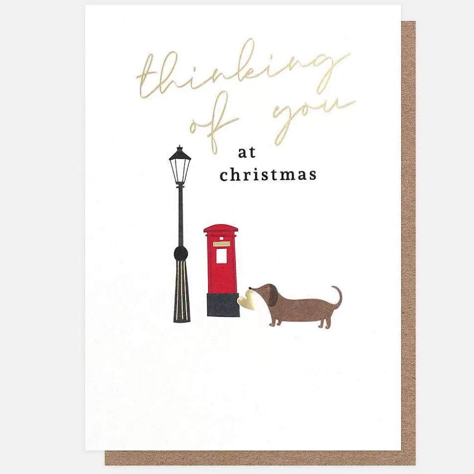 Store Sausage Dog & Post Box Christmas Card Christmas Cards