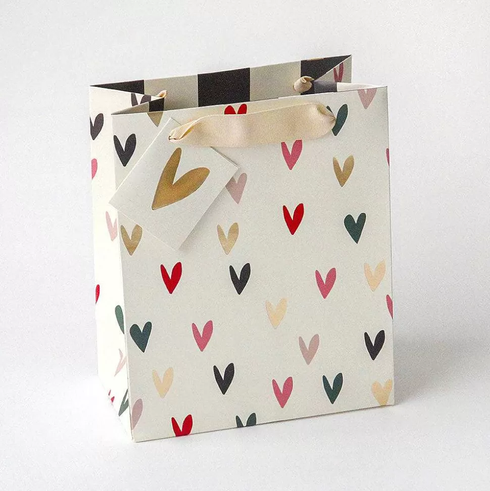Sale Scattered Hearts Medium Gift Bag Gift Bags