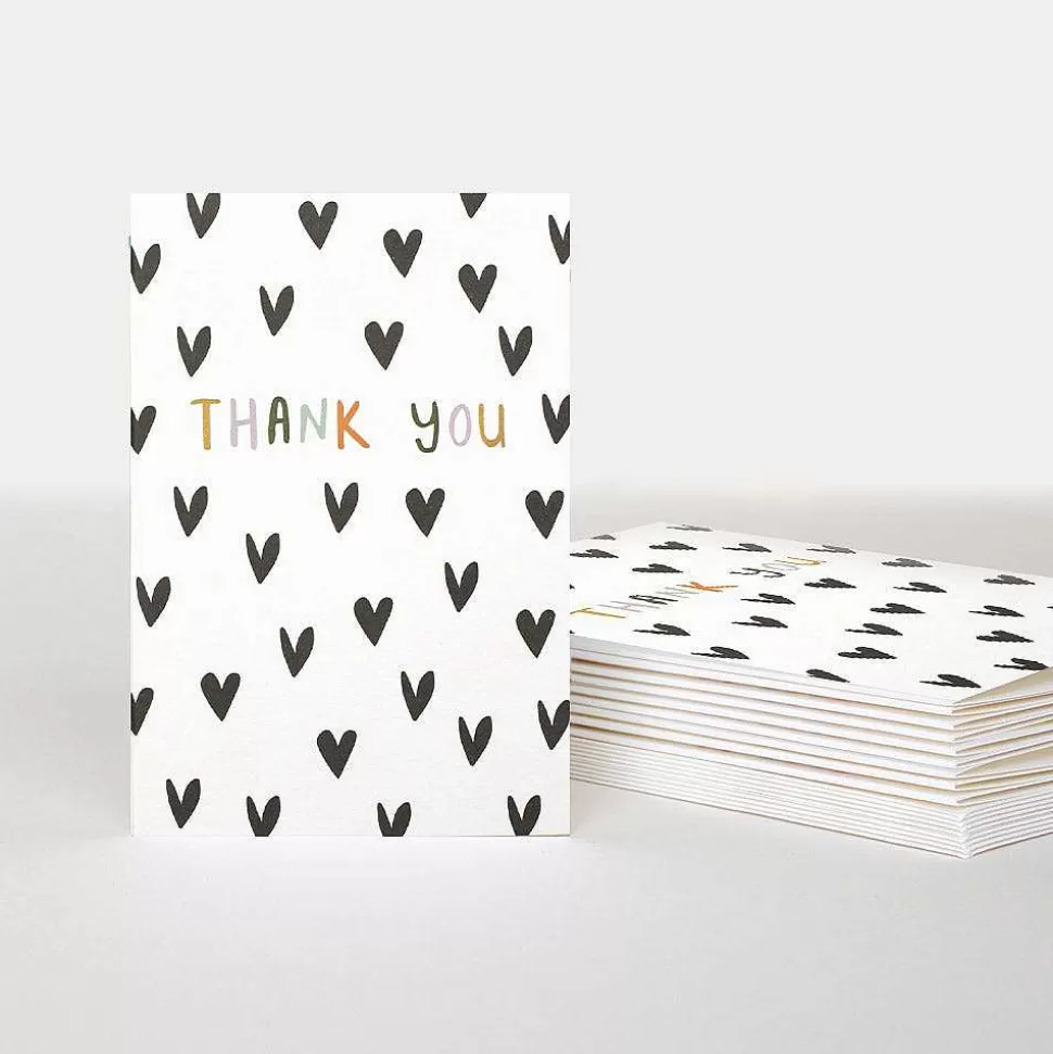 Sale Scattered Hearts Thank You Notecards Pack Of 10 Thank You Cards