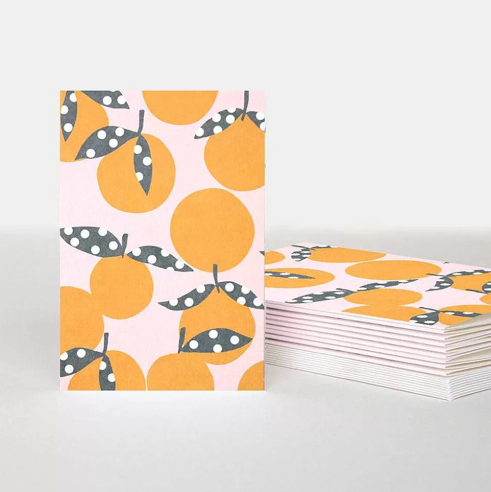 Store Spotty Oranges Blank Notecards Pack Of 10 Blank Notecards Packs