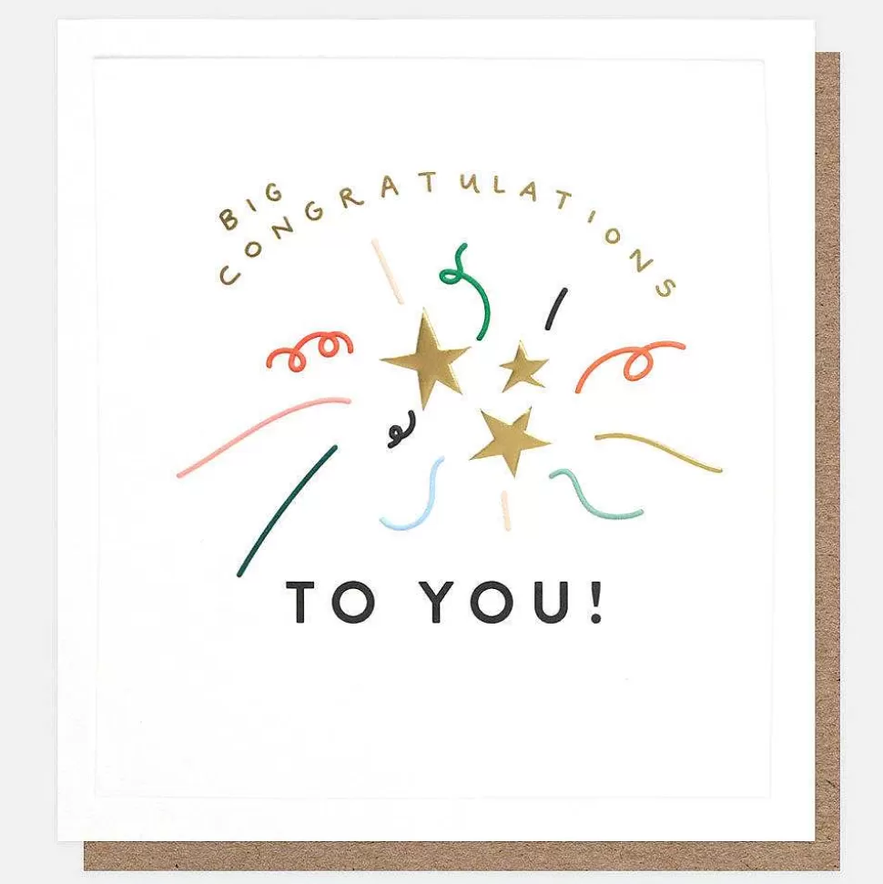 Online Stars And Confetti Congratulations Card New Job Cards