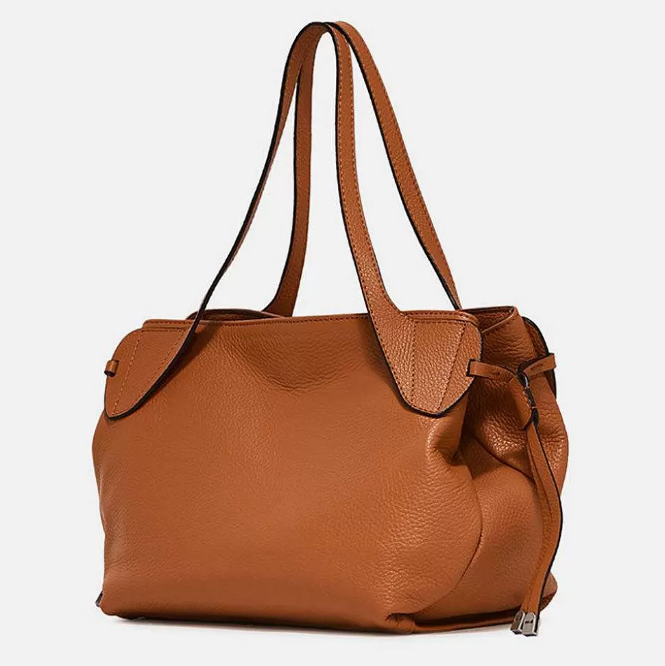 Clearance Tan Leather Rita Shoulder Bag Shoulder Bags
