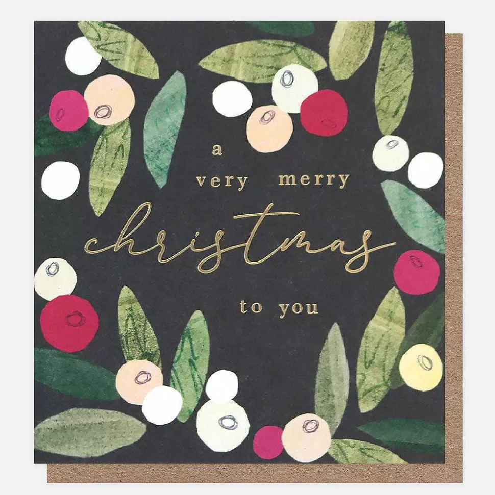 Online Tree, Baubles & Mistletoe Charity Christmas Cards Pack Of 8 Christmas Card Packs