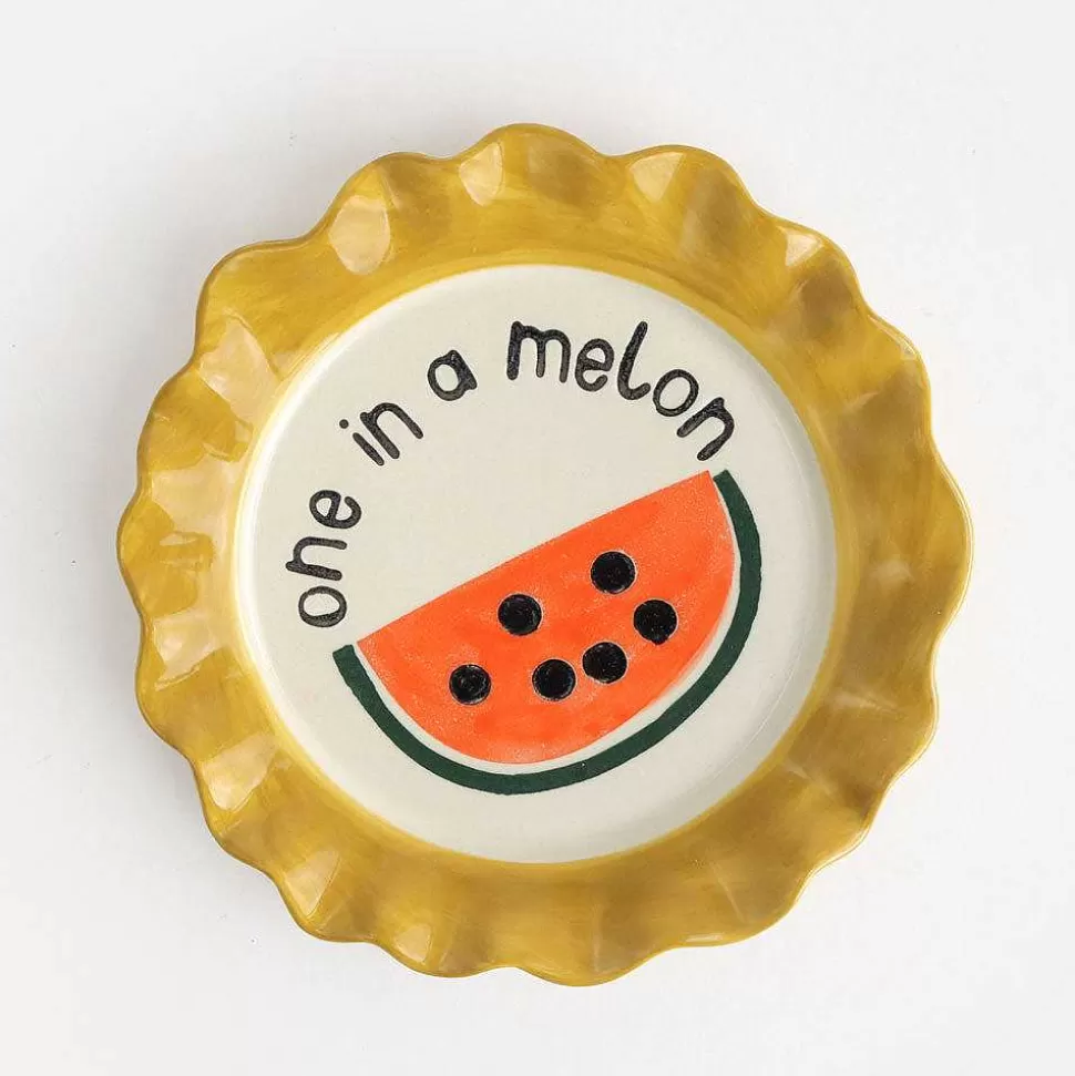 Store Yellow Watermelon Plate Kitchen Accessories